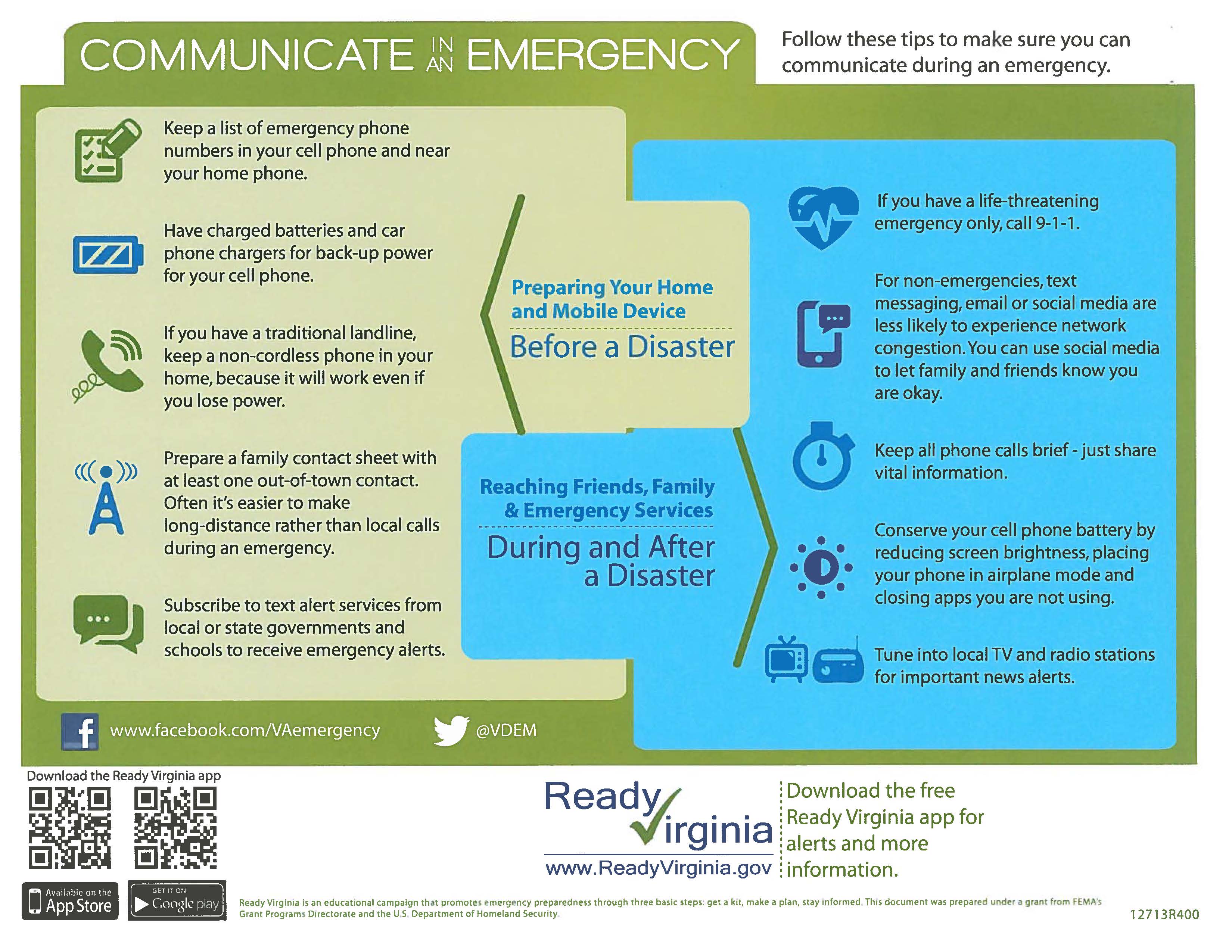 Communicate in an emergency
